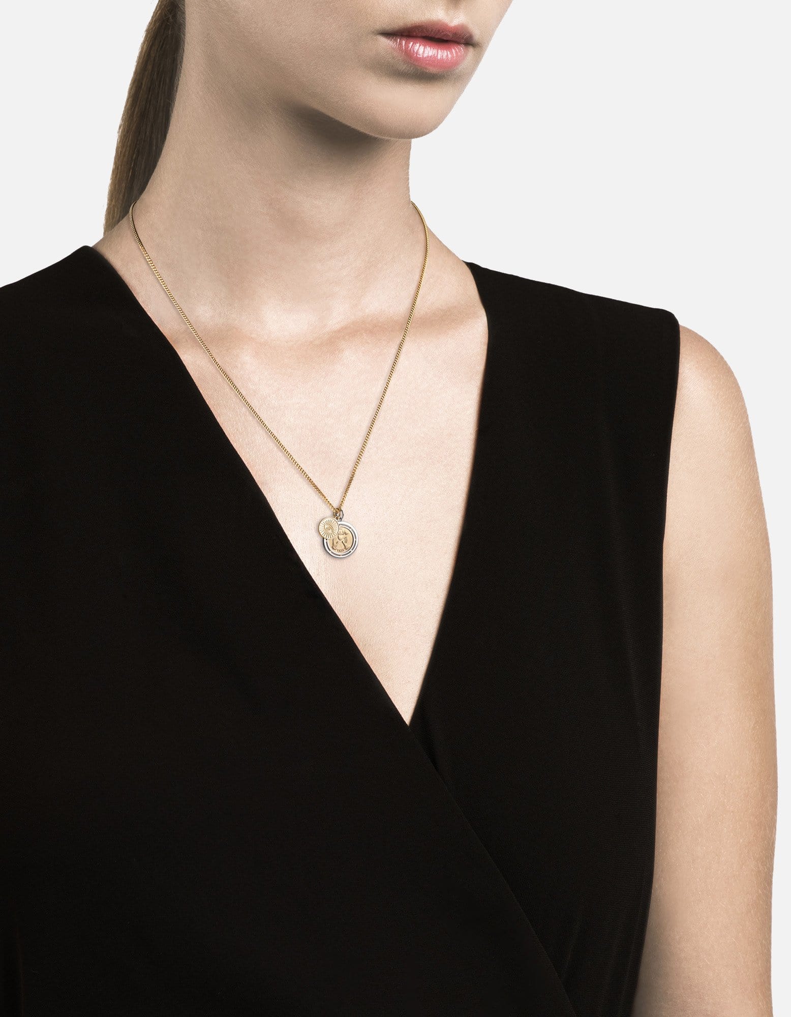 Test of Time Necklace, Gold Vermeil/Sterling Silver