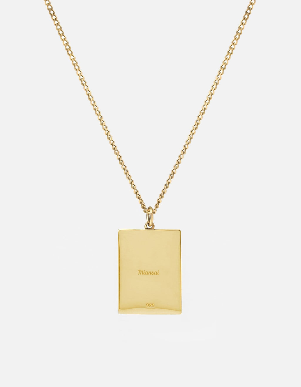 Poppy Frame Necklace, Gold Vermeil