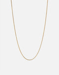 Miansai Necklaces 1.3mm Cuban Chain Necklace, Gold Vermeil Polished Gold / 24 in.