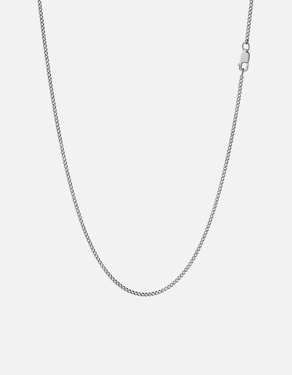 1.3mm Cuban Curb Chain Necklace, Sterling Silver