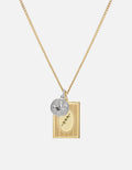 Miansai Necklaces Bird Frame Necklace, 14k Gold/Sterling Silver polished gold/silver / 24 in.