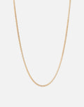 Miansai Necklaces Mini 3mm Chain Necklace, 14k Gold 14k Matte Gold / 12-14 in.