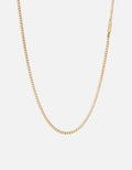 Miansai Necklaces 3mm Cuban Chain Necklace, 14k Matte Gold Matte Gold / 24 in.