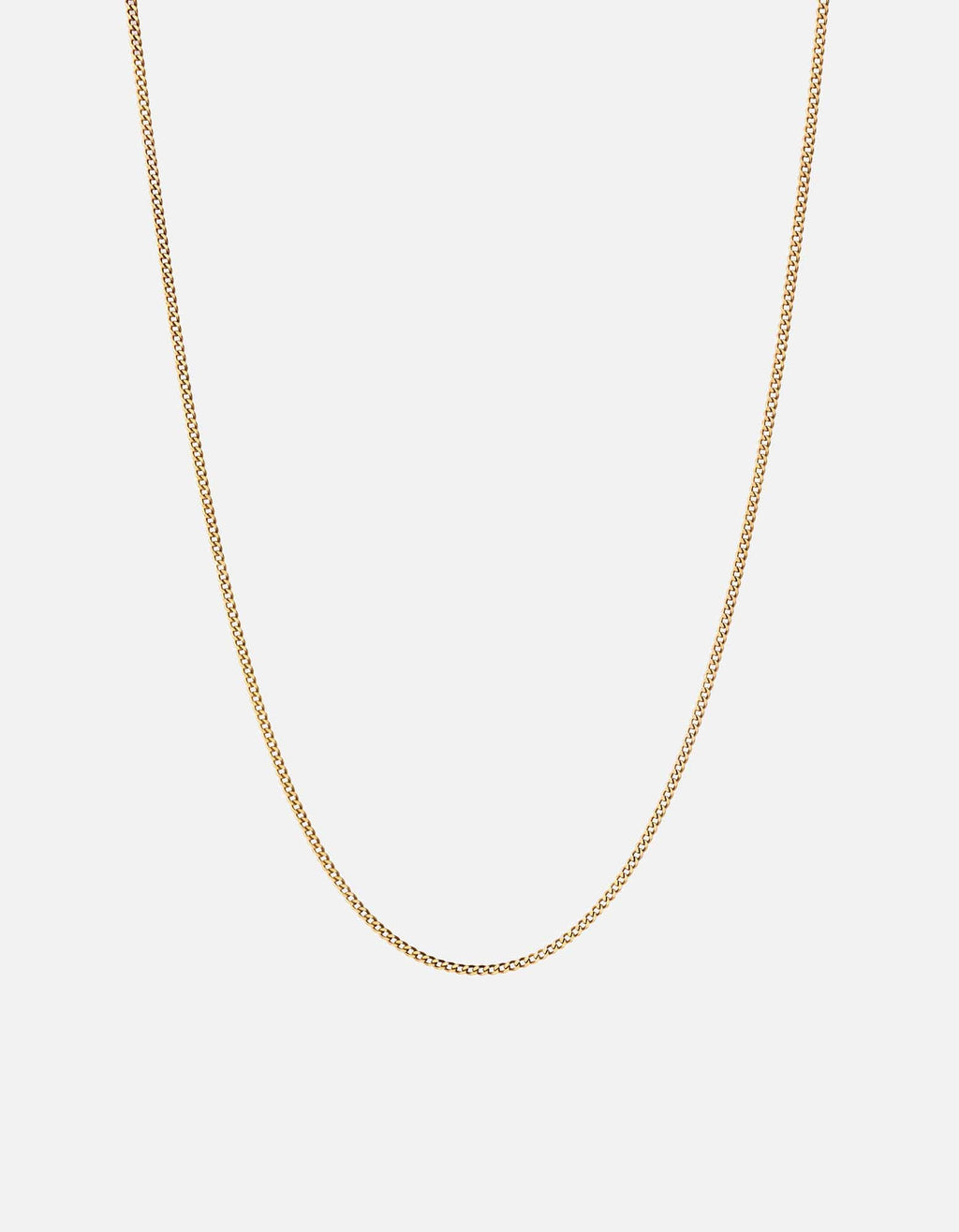 Miansai Necklaces 1.3mm Cuban Chain Necklace, 14k Gold Polished Gold / 24 in.