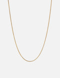 Miansai Necklaces 1.3mm Cuban Chain Necklace, 14k Gold Polished Gold / 24 in.