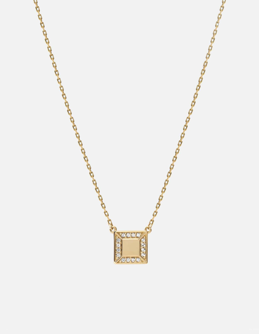 Miansai Necklaces Aria Necklace, 14k Gold Pavé Polished 14k Gold/Pave / 18 in.