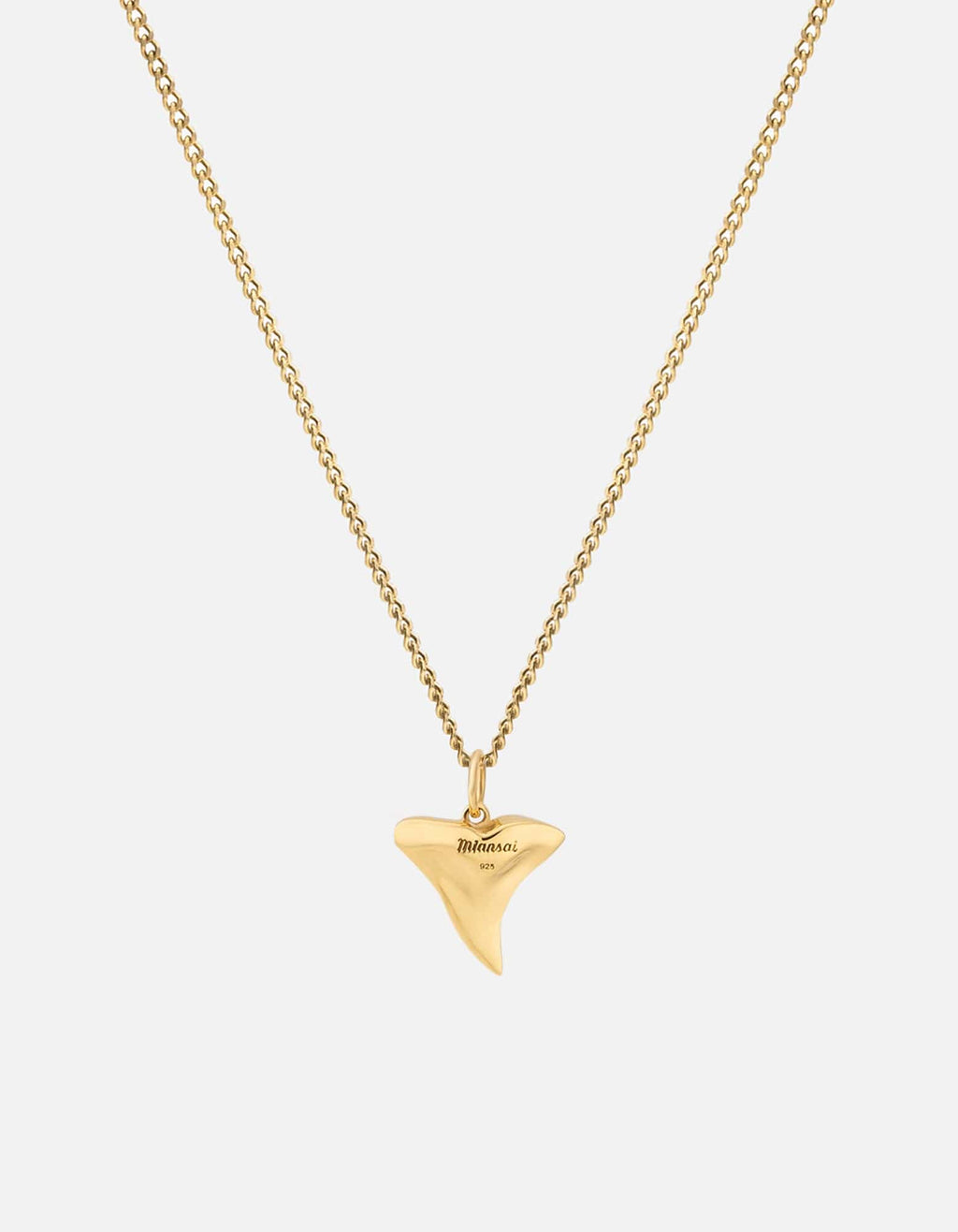 Shark Tooth Necklace, Gold Vermeil