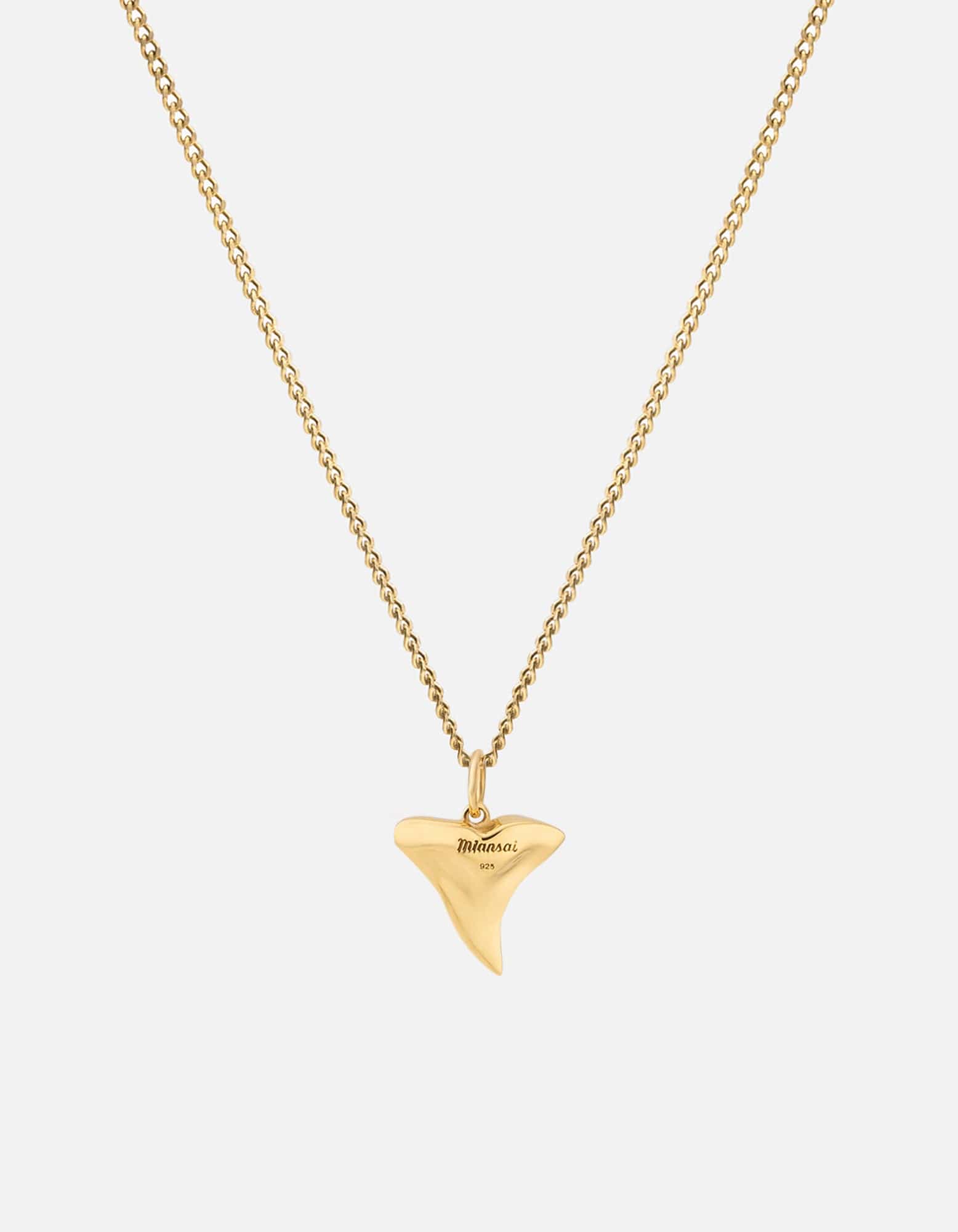 Shark Tooth Necklace, Gold Vermeil