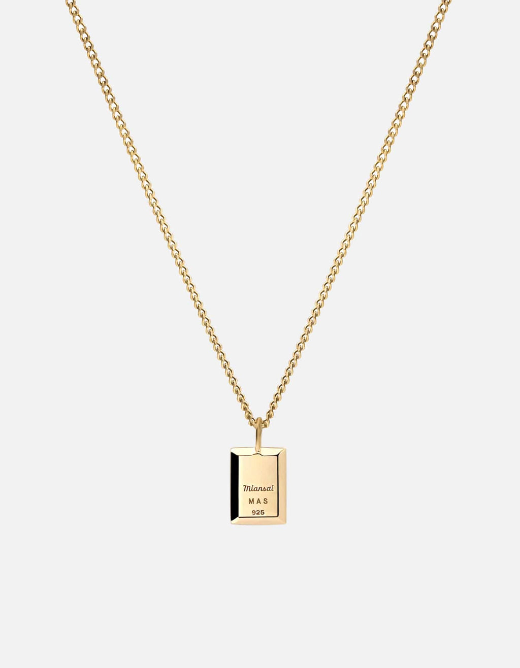 Lennox Pendant Necklace, Gold Vermeil / Green