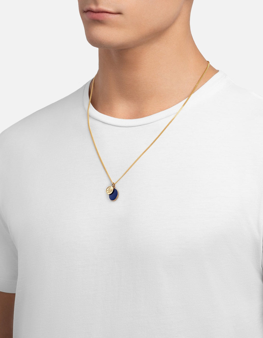 Heritage Necklace, Gold Vermeil/Blue