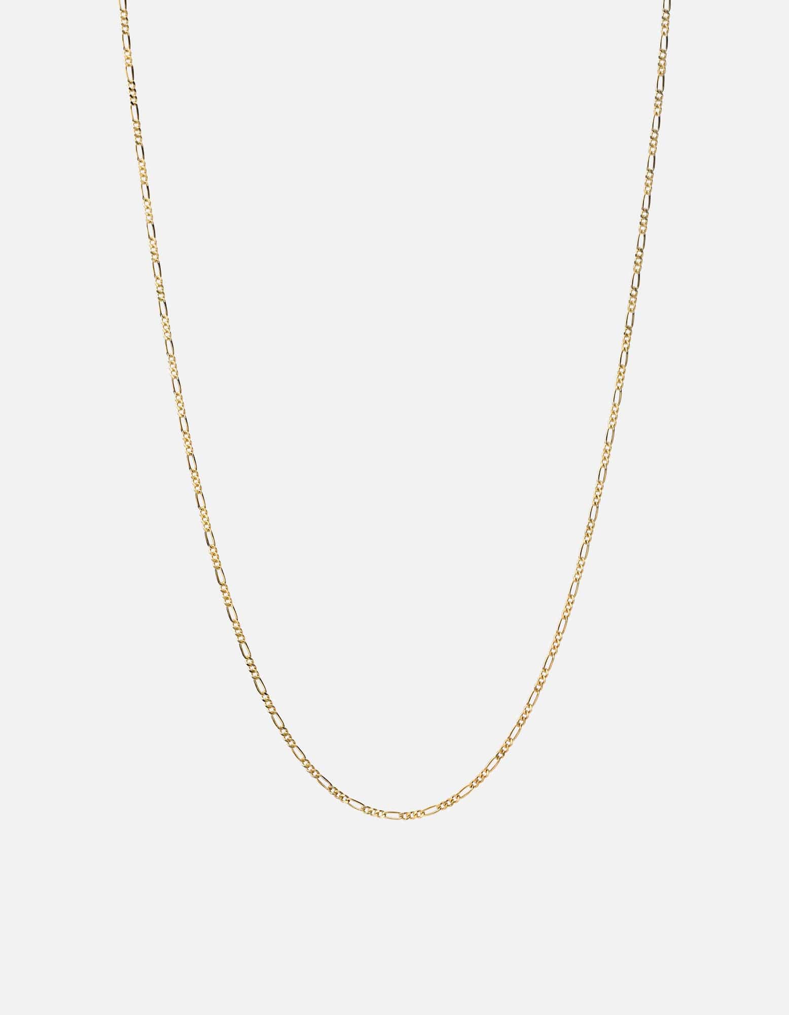 Miansai Necklaces Figaro Chain Necklace, Gold Vermeil Polished Gold / 24 in.