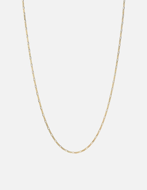 Miansai Necklaces Figaro Chain Necklace, Gold Vermeil Polished Gold / 24 in.