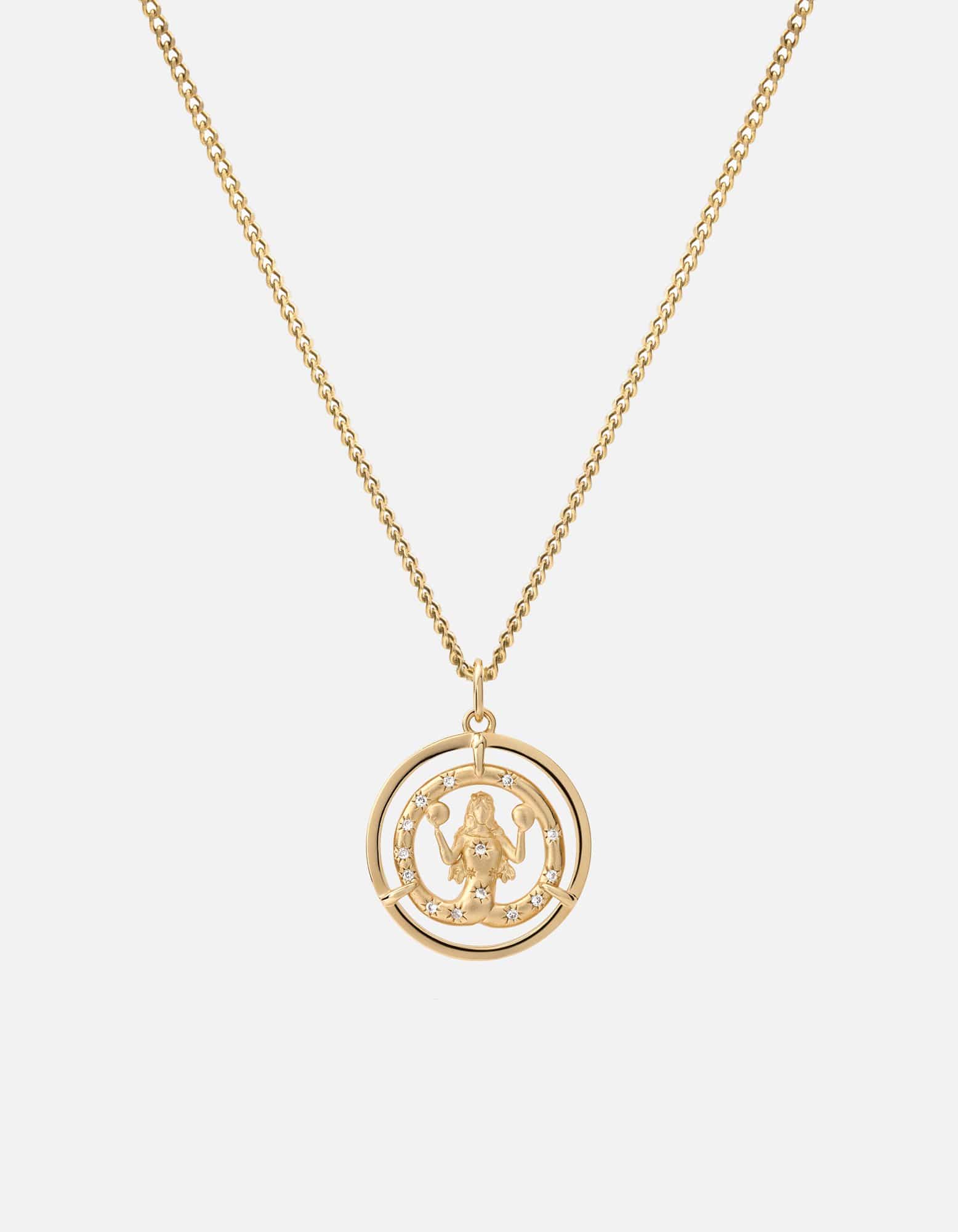 Miansai Necklaces Eternita Necklace, Gold Vermeil/Sapphire Polished Gold / 21 in.