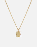 Miansai Necklaces Lennox Quartz Necklace, Gold Vermeil Smoky / 18 in. / Monogram: No