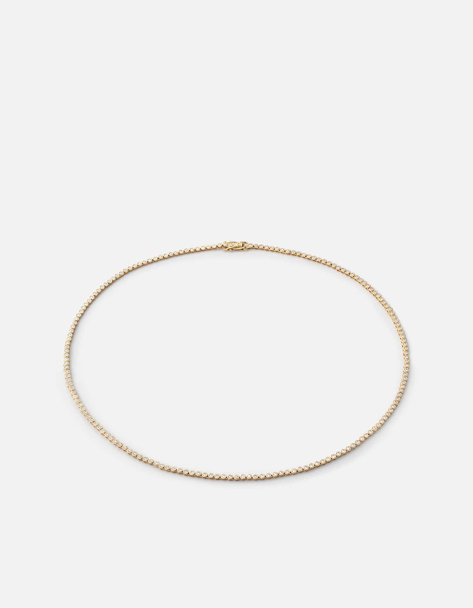 Miansai Necklaces Century Round Choker, 14k Gold Pavé Polished Yellow Gold/Pave / 15 in.