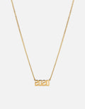 Miansai Necklaces Numero Necklace, 14k Gold Polished Gold / 21 in. / Monogram: Yes