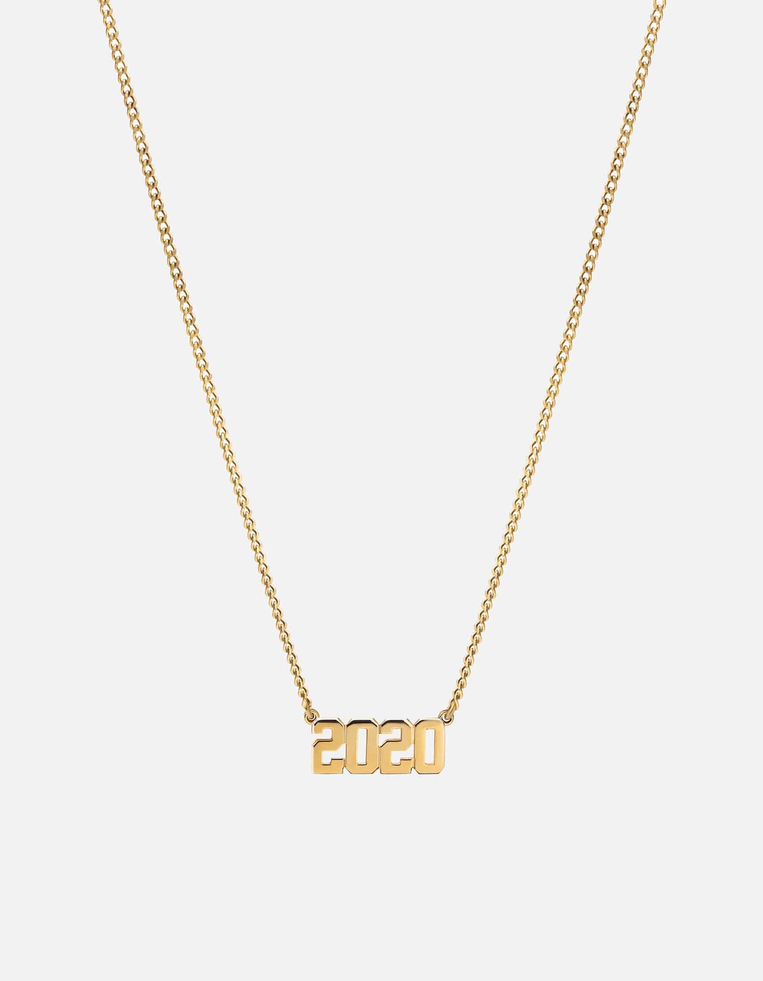 Miansai Necklaces Numero Necklace, 14k Gold Polished Gold / 21 in. / Monogram: Yes