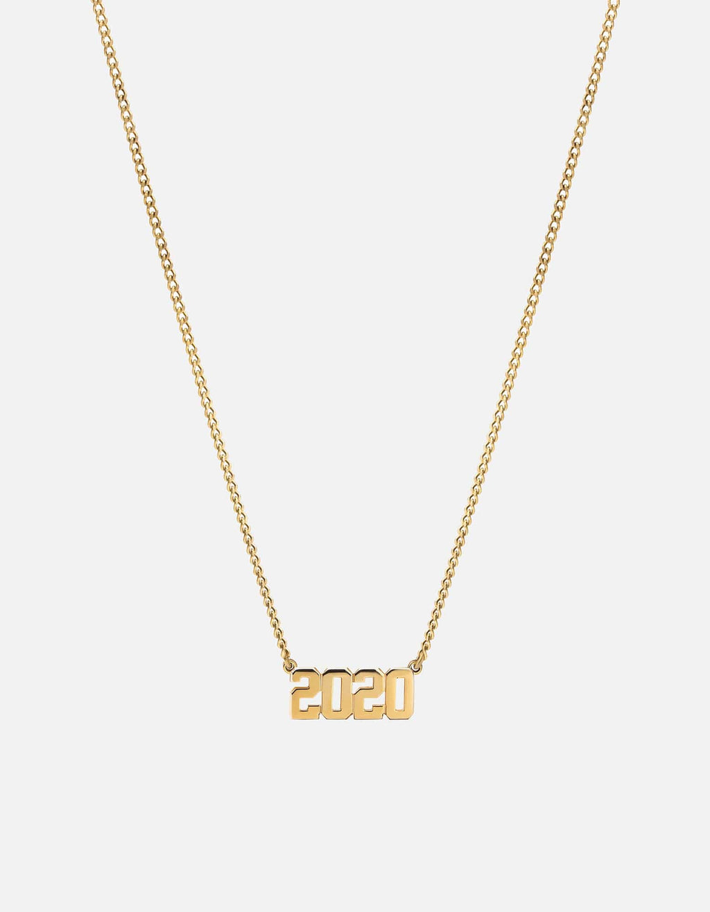 Miansai Necklaces Numero Necklace, 14k Gold Polished Gold / 16-18 in. / Monogram: Yes