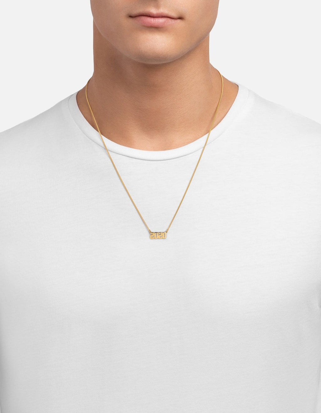 Numero Necklace, 14k Gold