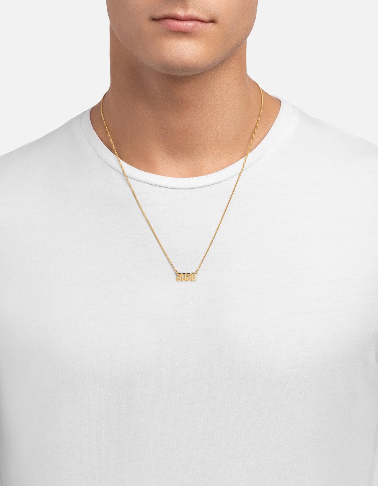 Numero Necklace, 14k Gold