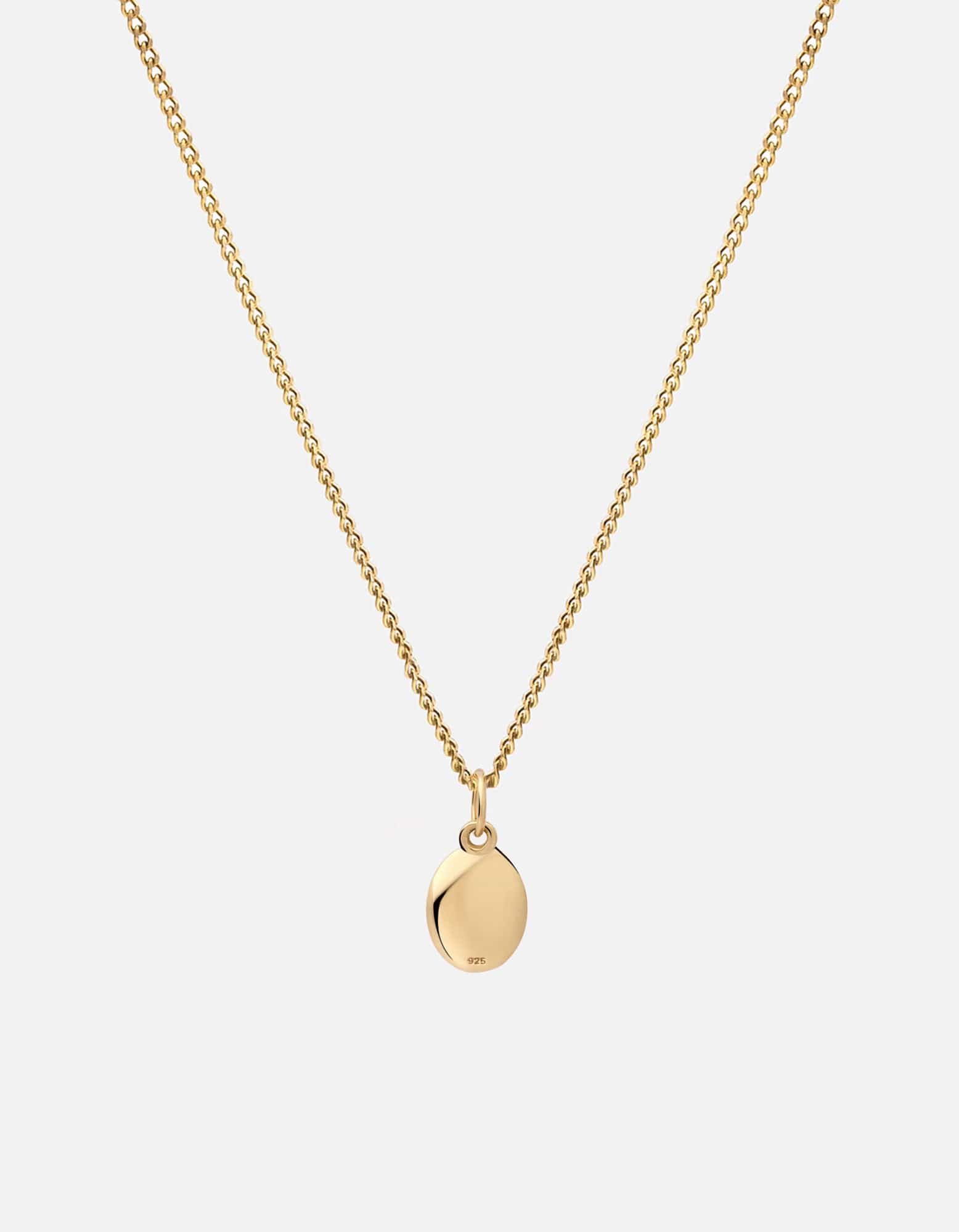 Portal Pendant Necklace, Gold Vermeil/Green