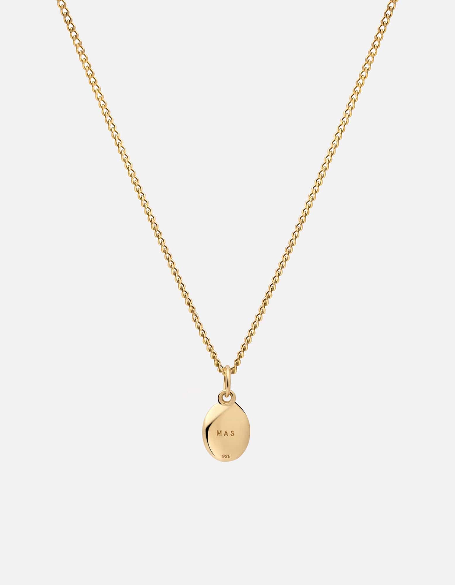 Portal Necklace, Gold Vermeil/Green