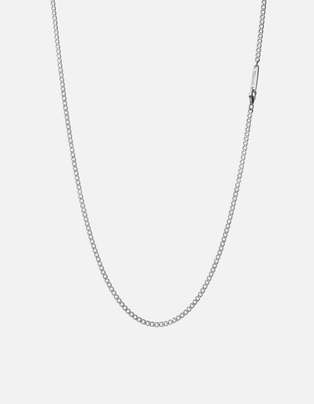 Miansai Necklaces 3mm Cuban Chain Necklace, Sterling Silver