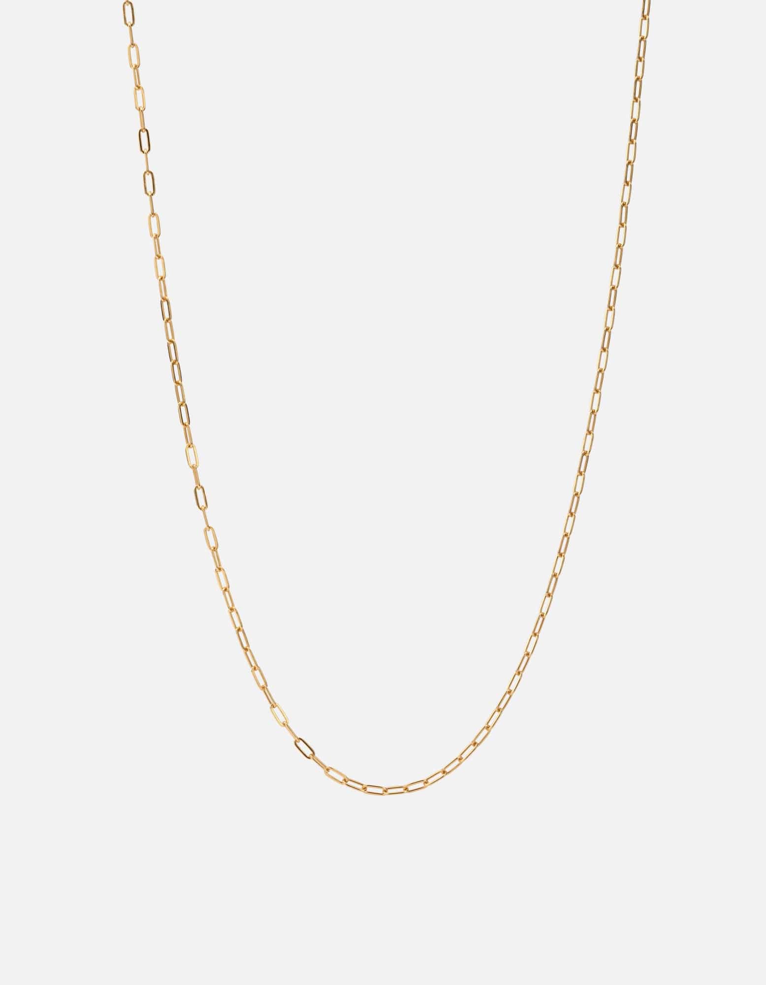 2.5mm Volt Link Cable Chain Necklace, Gold Vermeil