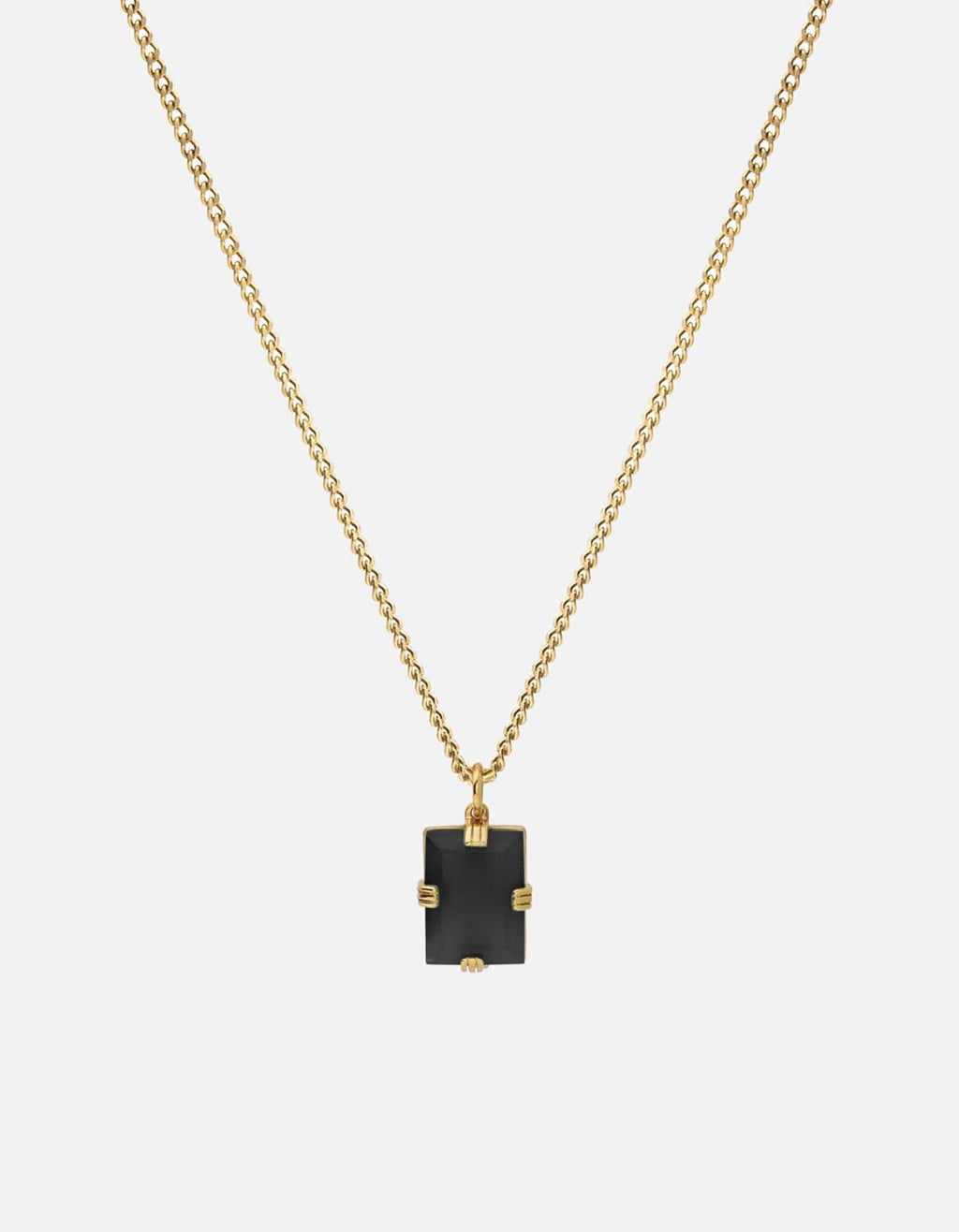 Lennox Onyx Necklace, Gold