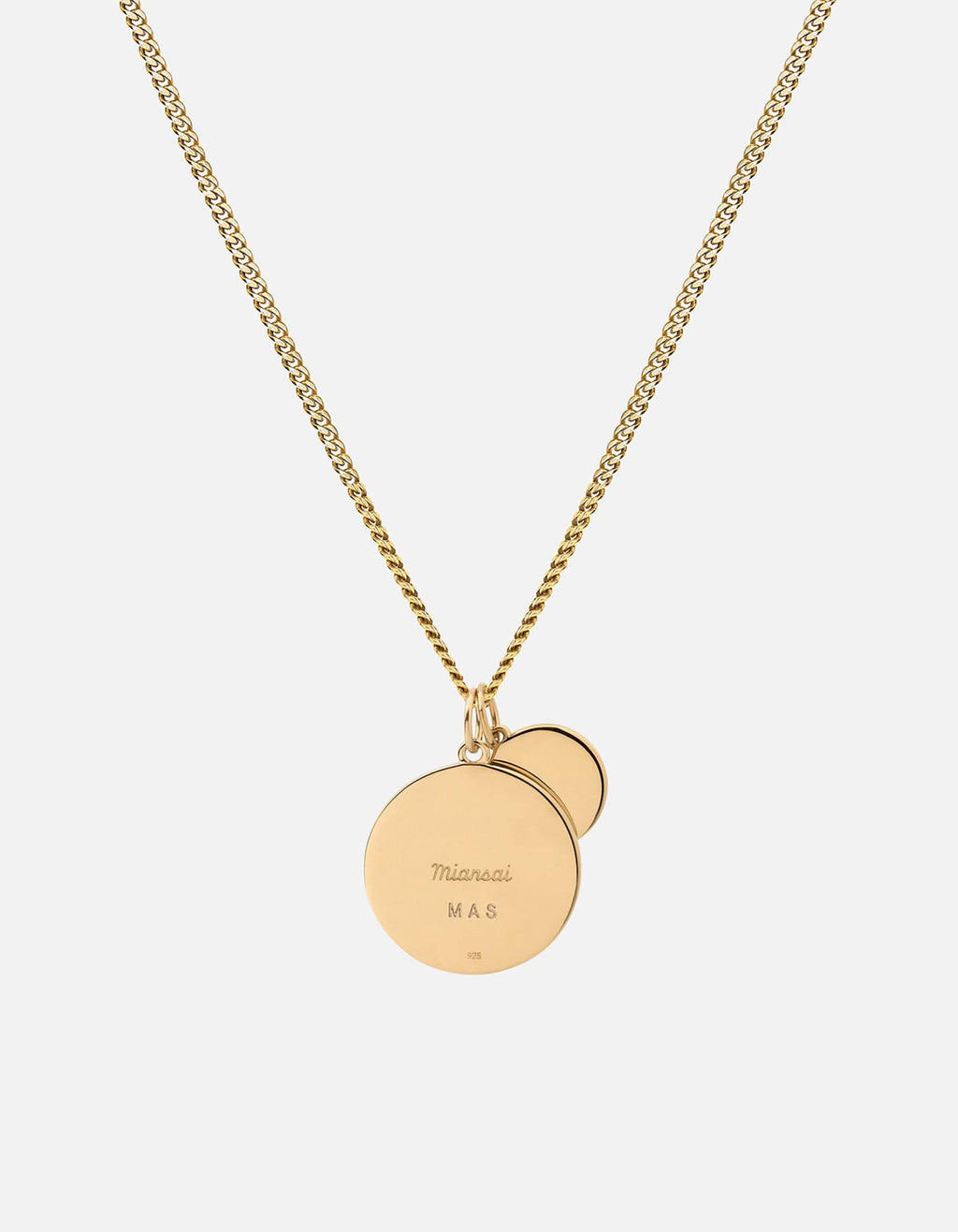 Saint Christopher Surf Necklace, Gold Vermeil/Black