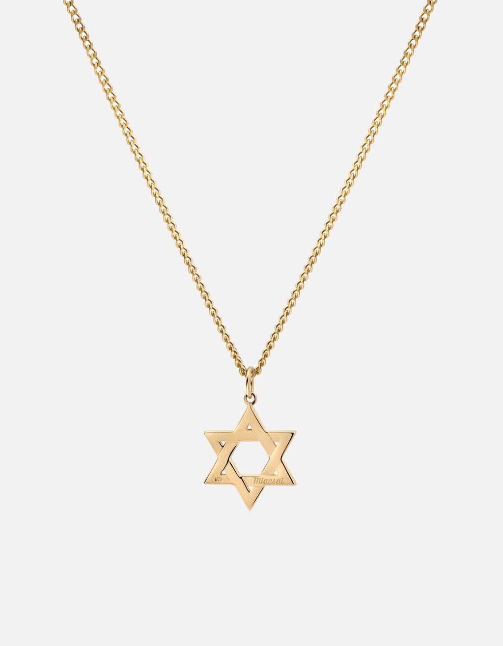 Miansai Necklaces Star of David I Necklace, 14k Gold Polished Gold / 24 in.