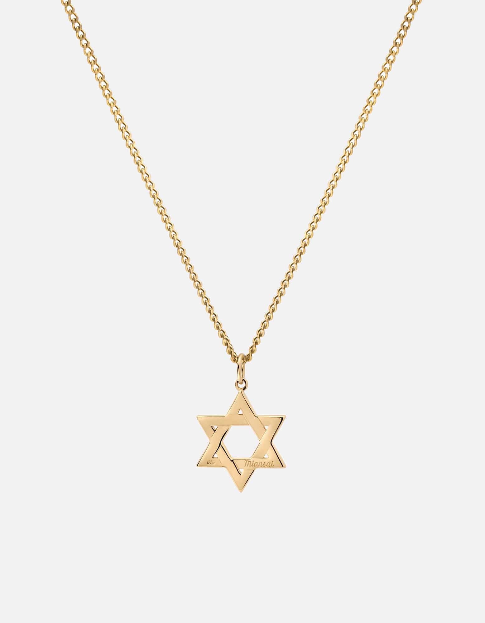 Miansai Necklaces Star of David I Necklace, 14k Gold Polished Gold / 24 in.