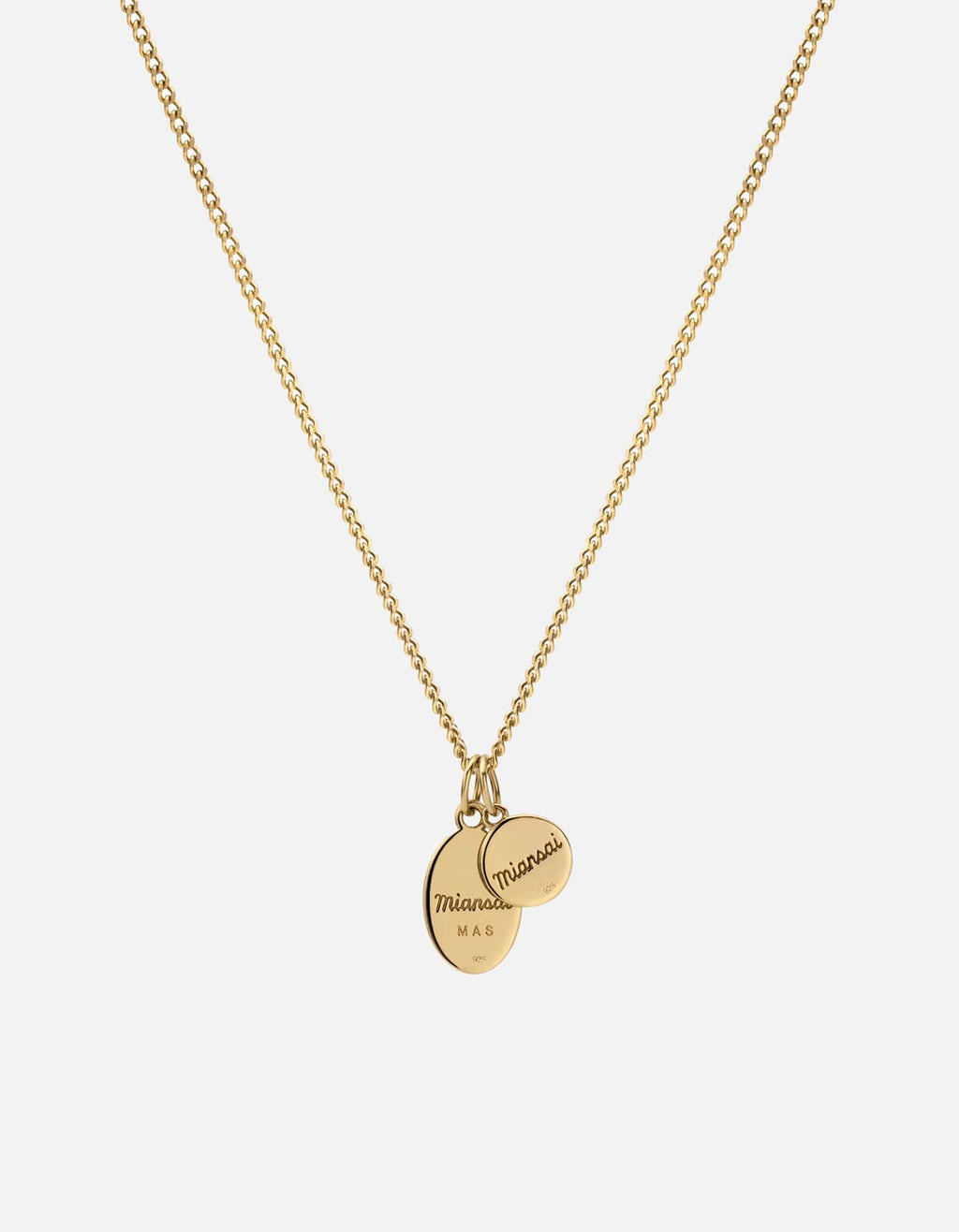 Croix + Mini St Christopher Necklace, Gold Vermeil