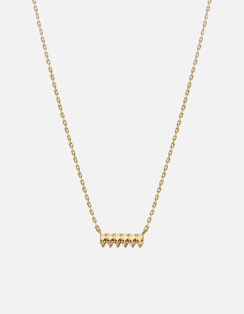 Aurea Pearl Necklace, 14k Gold Pavé