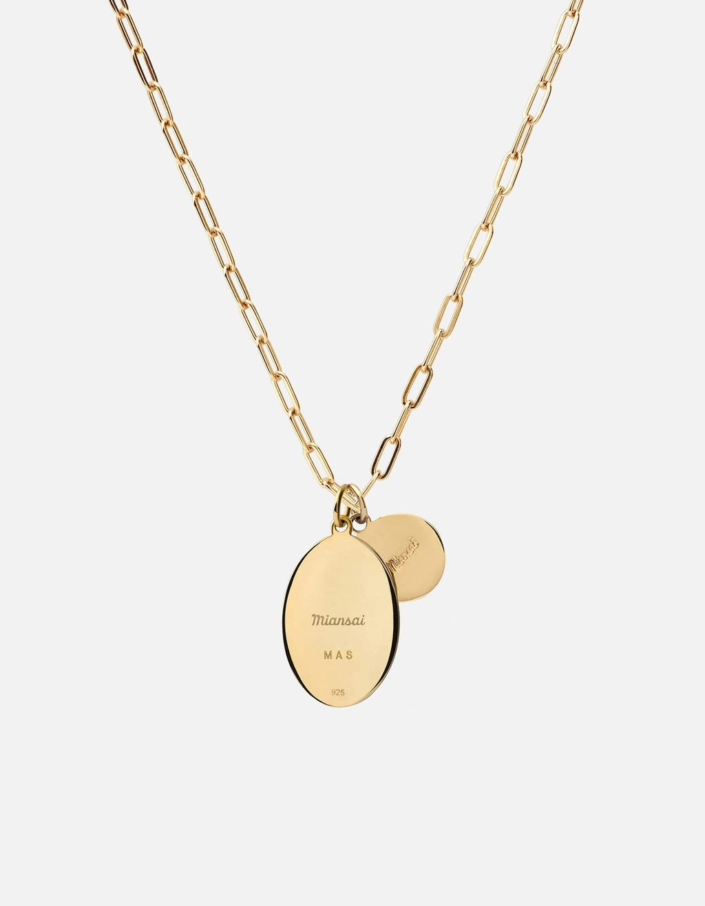Fortuna Cable Chain Necklace, Gold Vermeil/Blue