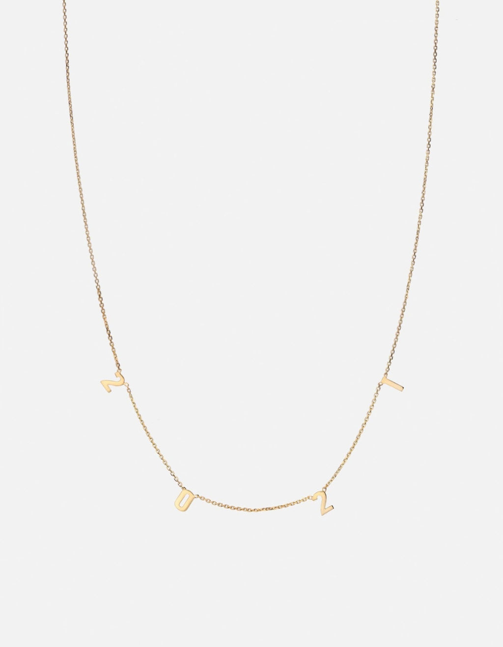 Miansai Necklaces Numerus Necklace, 14k Gold Polished Gold / 1 / Monogram: No