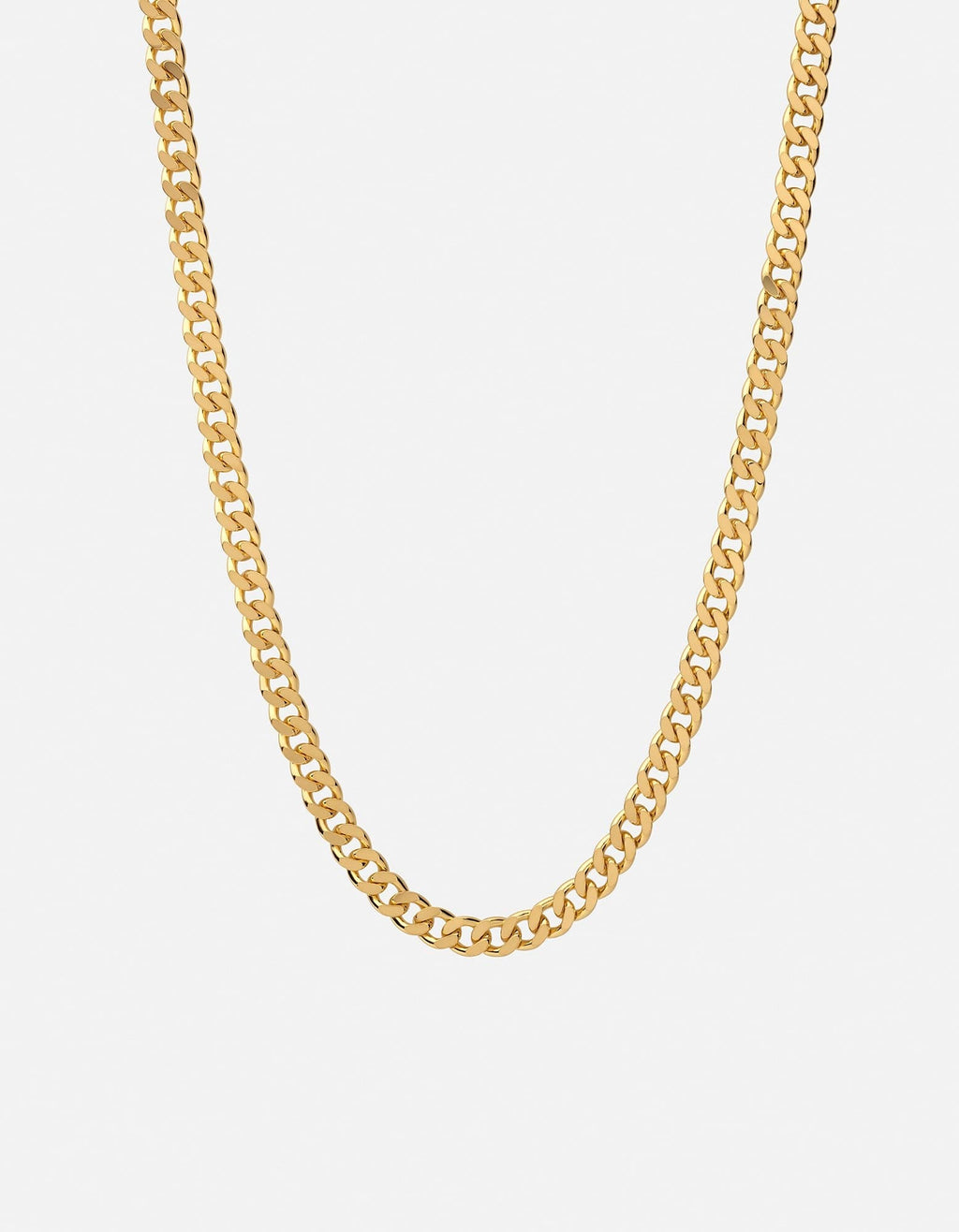 Miansai Necklaces 6.5mm Cuban Chain Necklace, Gold Vermeil Polished Gold / 21 in.