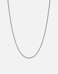 Miansai Necklaces 2.4mm Rope Chain Necklace, Sterling Silver Polished Silver / 22 in.