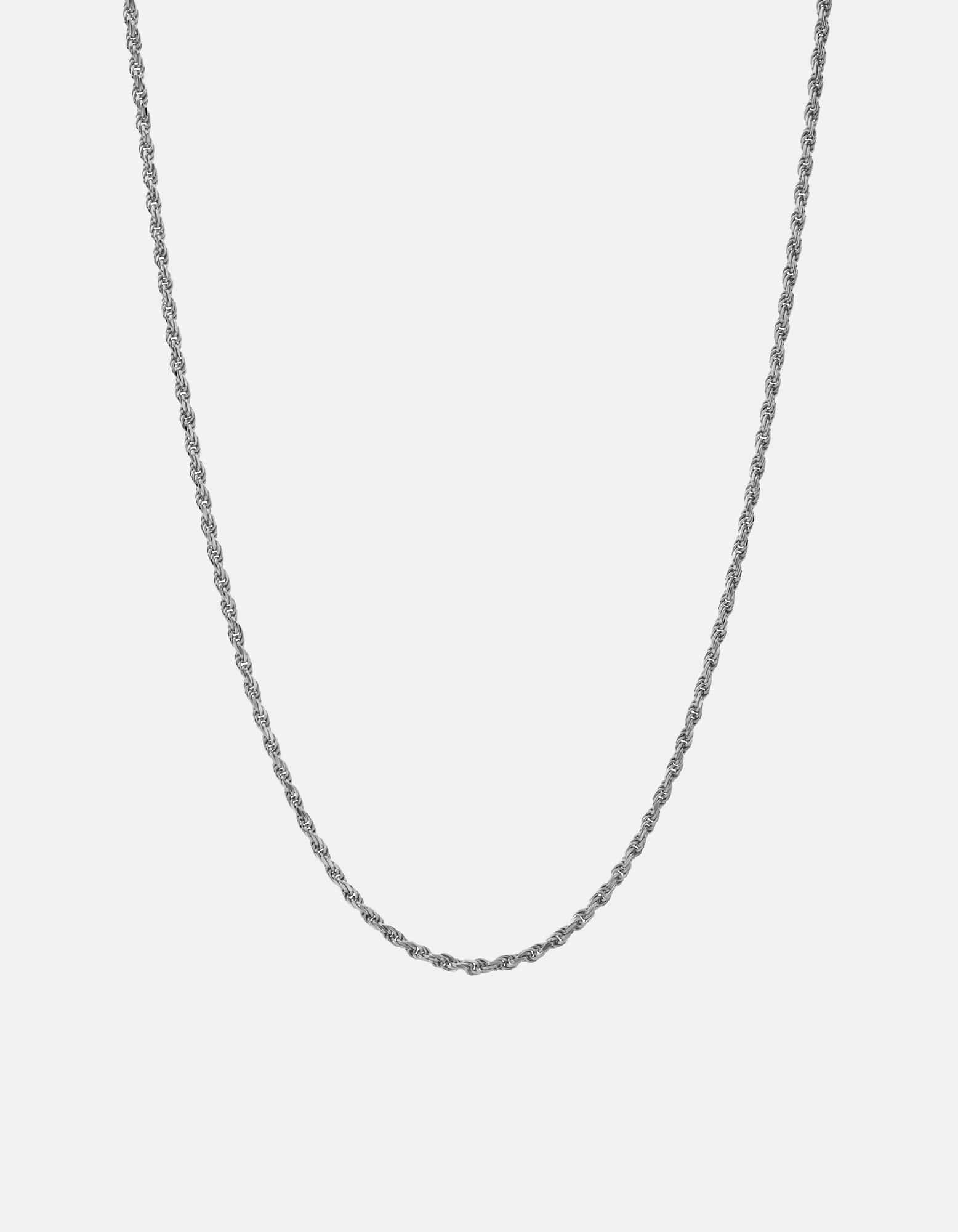 Miansai Necklaces 2.4mm Rope Chain Necklace, Sterling Silver Polished Silver / 22 in.