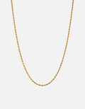 Miansai Necklaces 2.4mm Rope Chain Necklace, Gold Vermeil Polished Gold / 22 in.