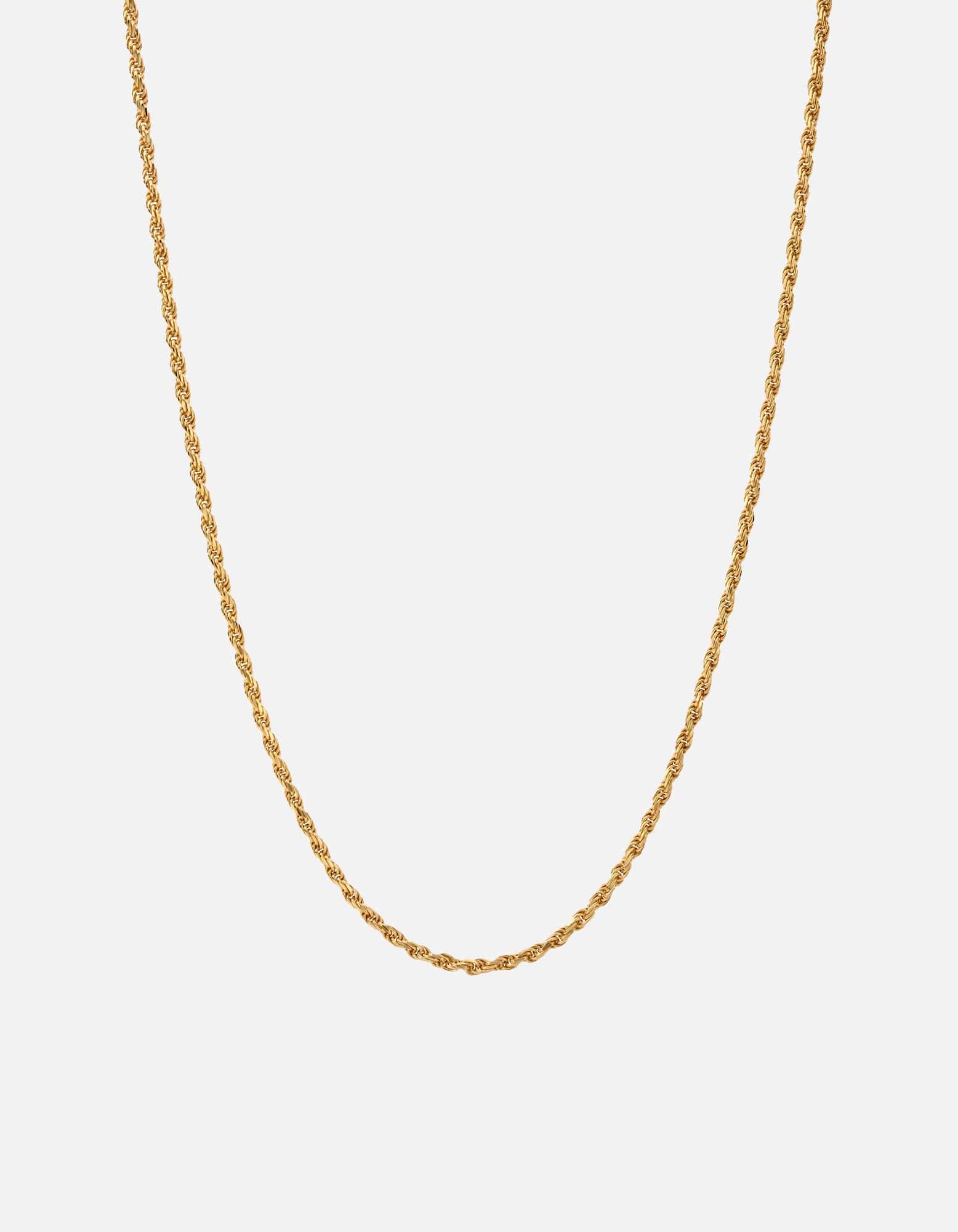 Miansai Necklaces 2.4mm Rope Chain Necklace, Gold Vermeil Polished Gold / 22 in.