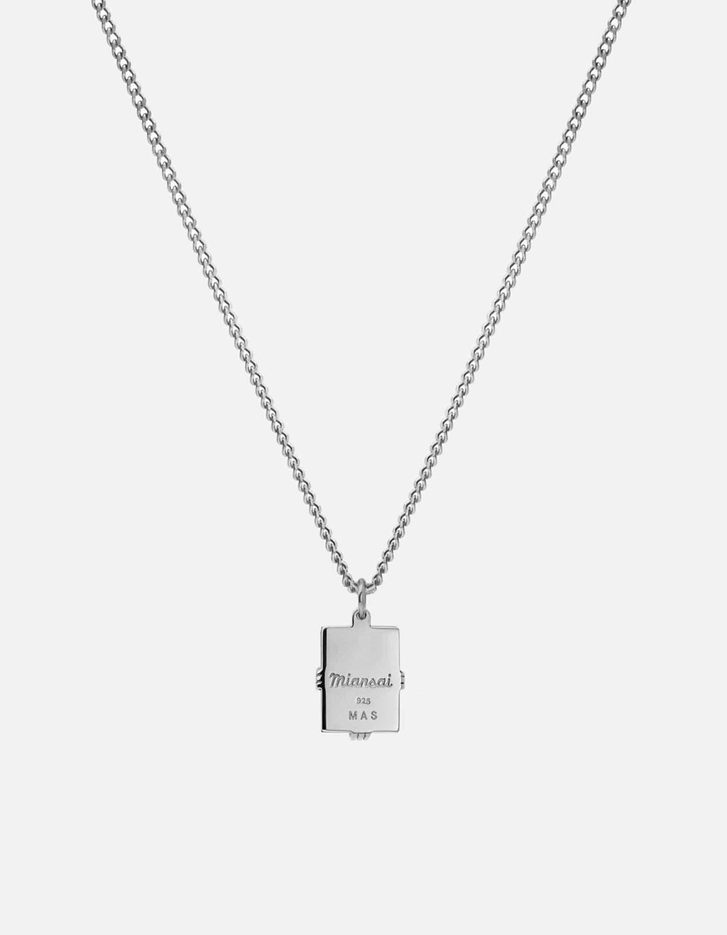 Lennox White Agate Necklace, Sterling Silver
