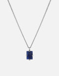 Miansai Necklaces Lennox Sodalite Necklace, Sterling Silver Blue / 24 in. / Monogram: No