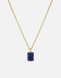 Miansai Necklaces Lennox Blue Sodalite Necklace, Gold Vermeil Blue / 18 in. / Monogram: No