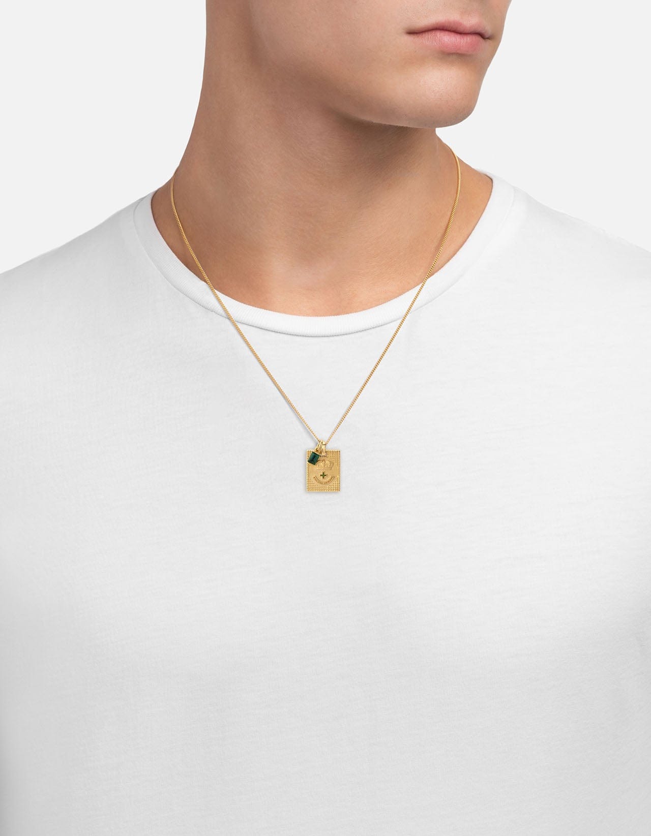Lineage Quartz Pendant Necklace, Gold Vermeil