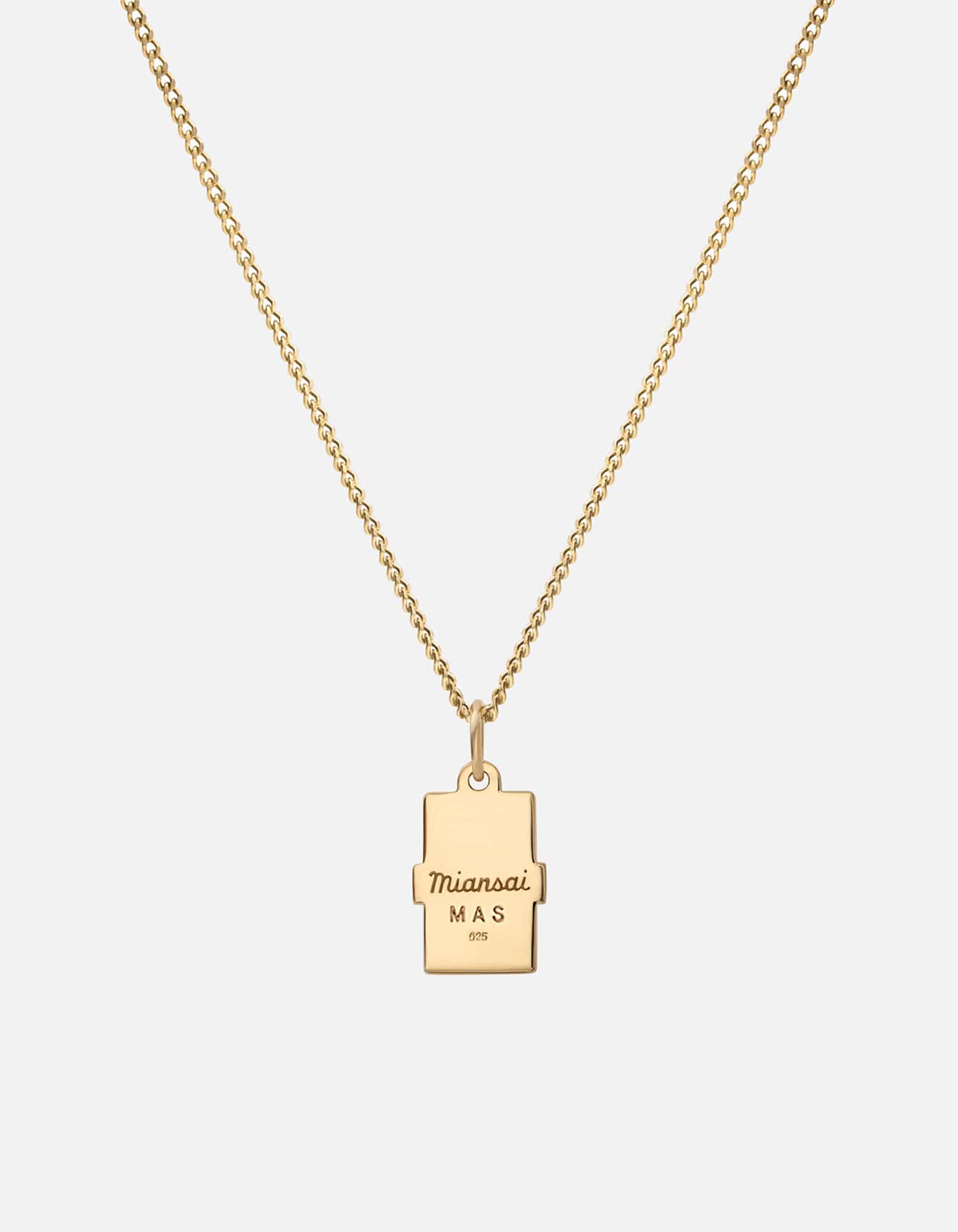 Vault Necklace, Gold Vermeil/Emeralds