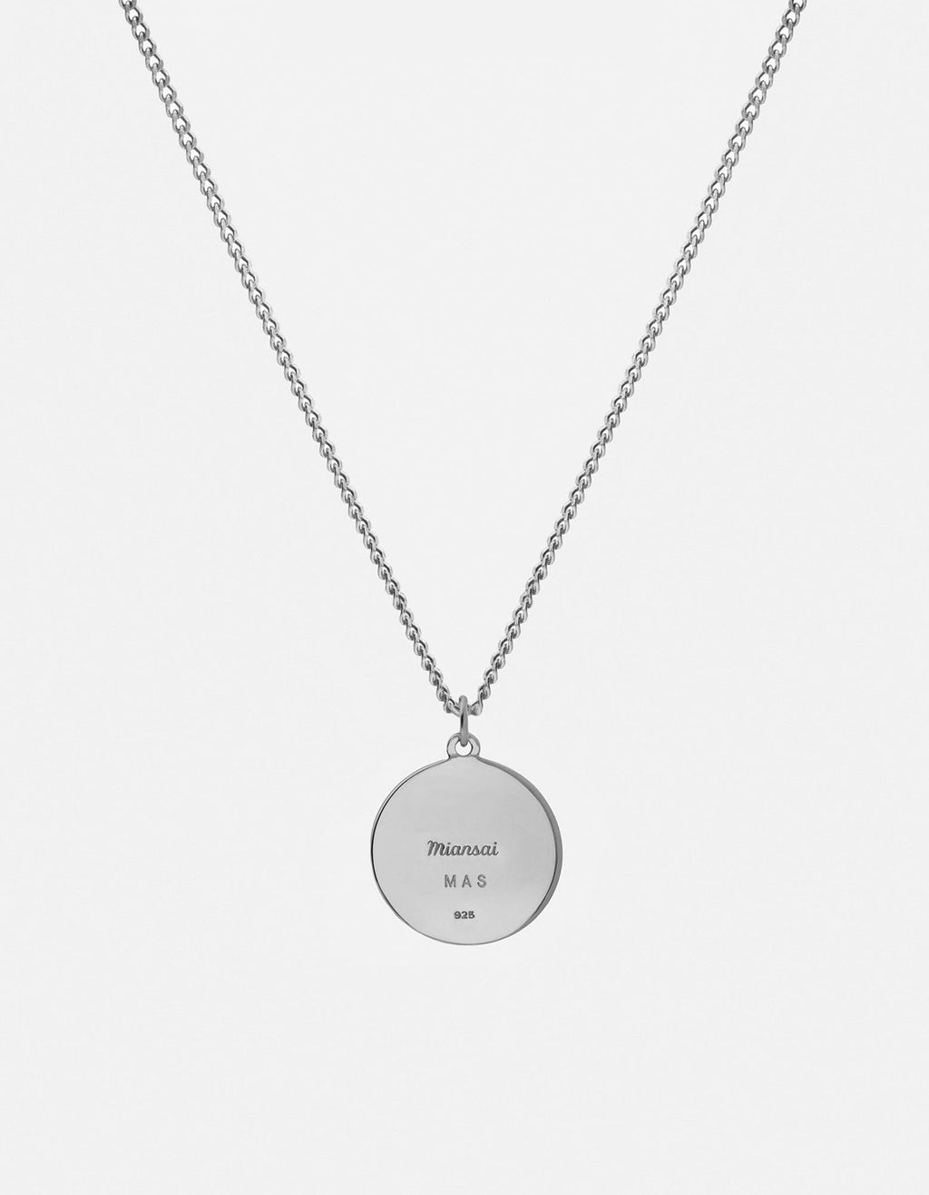 Patron Necklace, Sterling Silver/Blue
