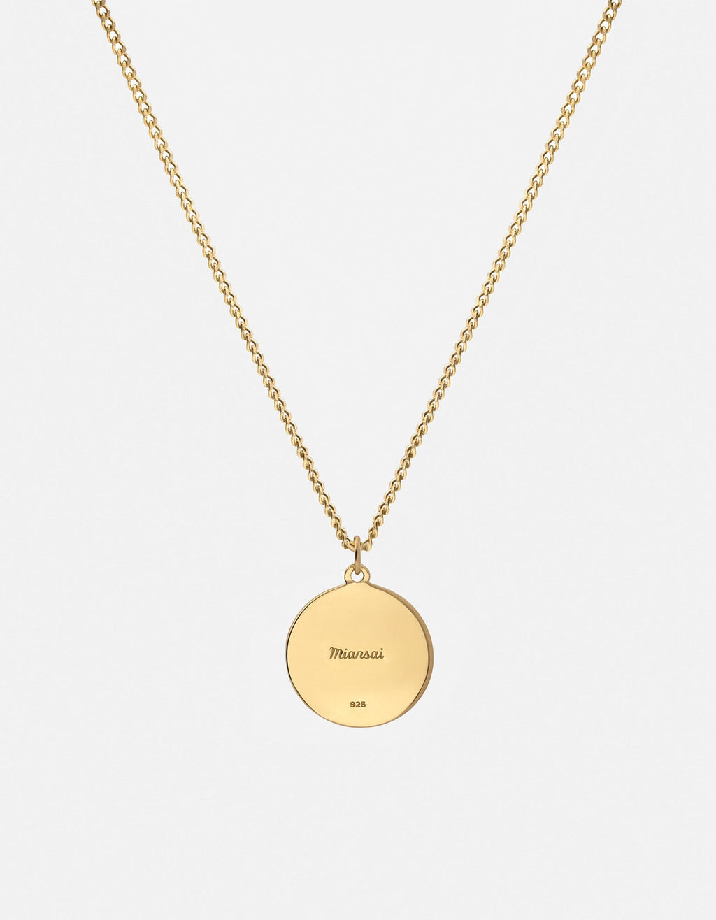 Patron Pendant Necklace, Gold Vermeil / Blue