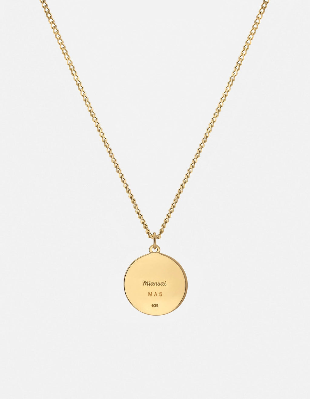 Patron Pendant Necklace, Gold Vermeil / Blue