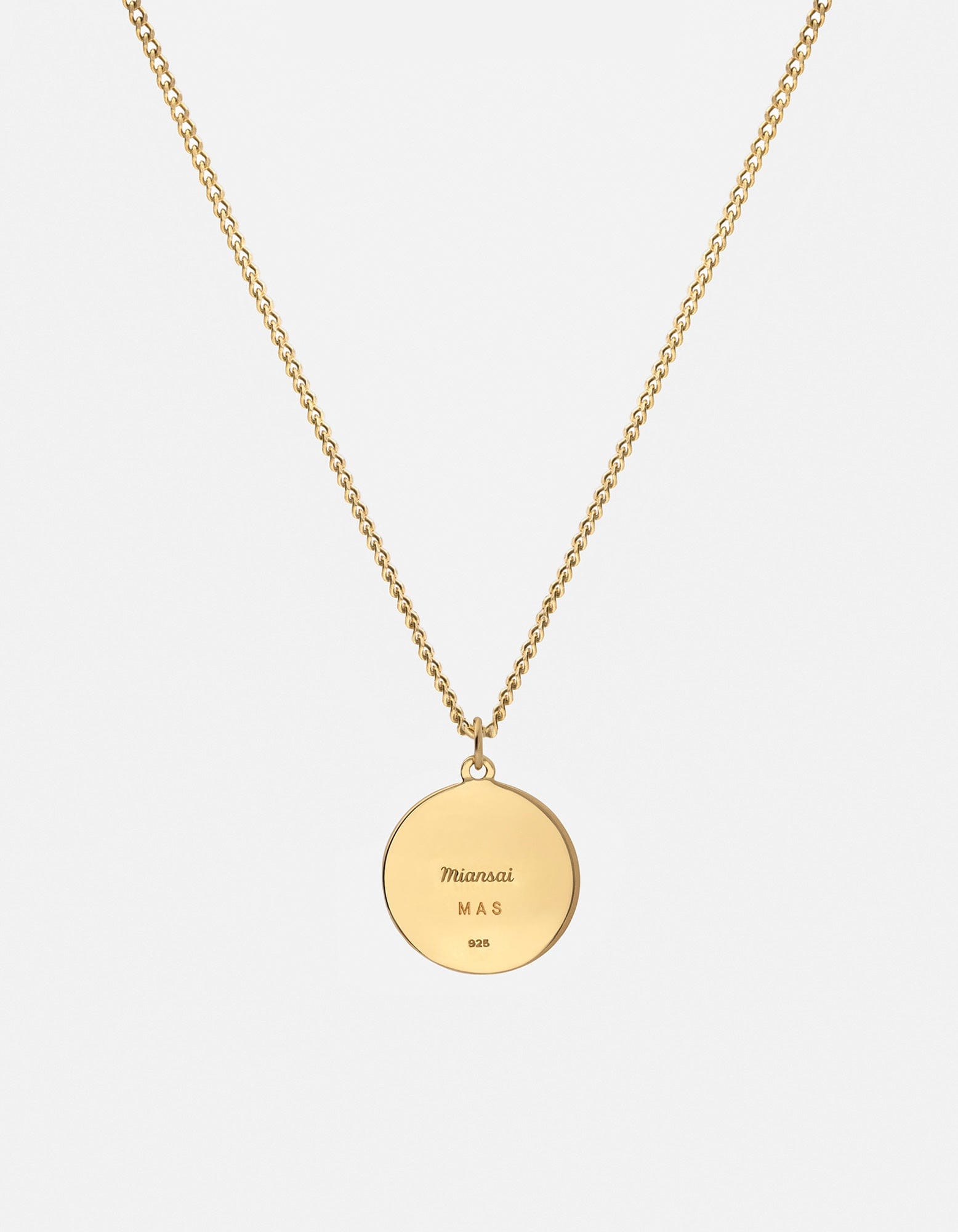 Patron Pendant Necklace, Gold Vermeil / Blue